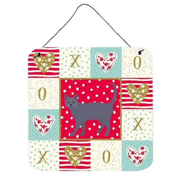 6 x 6 in. Korat No.3 Cat Love Wall or Door Hanging Prints, Carolines Treasures, Mfr#: CK5632DS66
